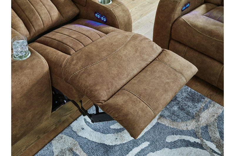 Wolfridge Brindle Power Reclining Living Room Set - Lara FurniturePower Reclining Living Room Set