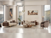 Wolker 3-pieces (Sofa & Loveseat & Chair) Livingroom in Light Brown - 200-SIM-WOL-GIRNE03-321