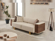 Wolker Convertible Sofa in Light Brown - 200-SIM-WOL-GIRNE03-3