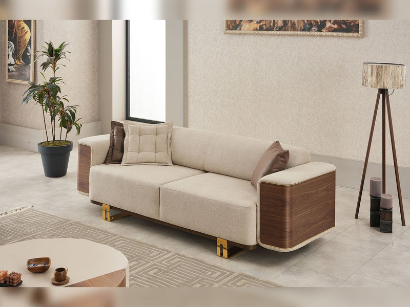 Wolker Convertible Sofa in Light Brown - 200-SIM-WOL-GIRNE03-3