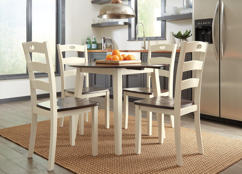 Woodanville Cream/Brown Dining Chair (Set of 2) - D335-01X2