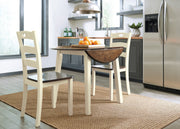 Woodanville Cream - Brown Drop Leaf Dinette Set - Lara FurnitureDining Room Set