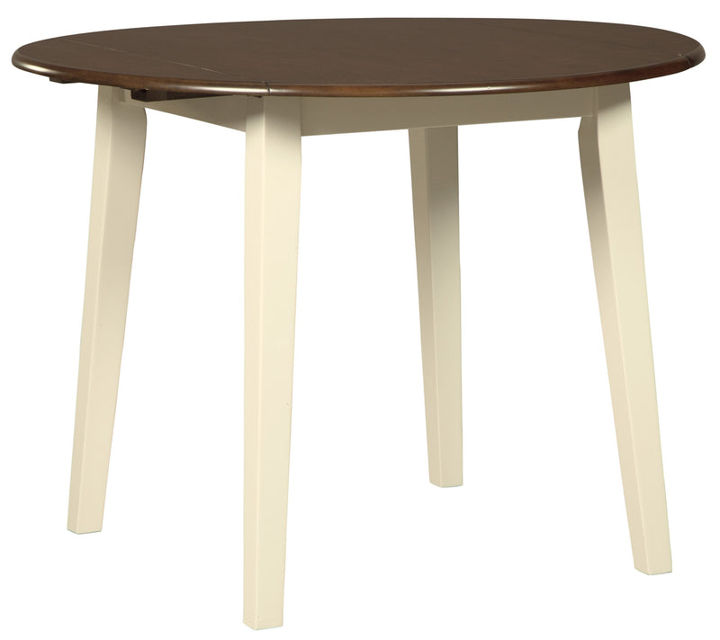 Woodanville Cream/Brown 5 - Piece Drop Leaf Dining Set - Lara FurnitureDining Room Set