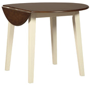 Woodanville Cream/Brown 5 - Piece Drop Leaf Dining Set - Lara FurnitureDining Room Set