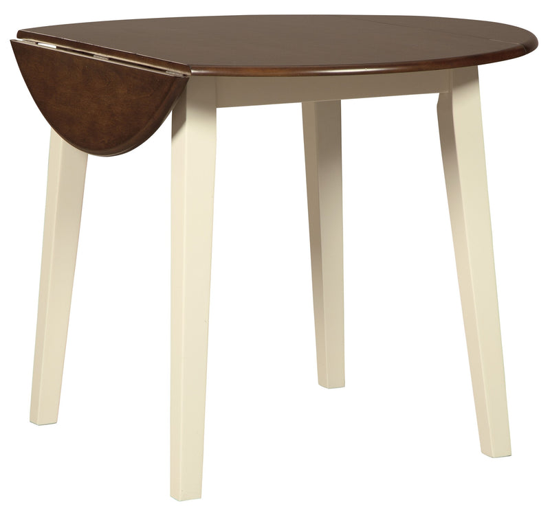 Woodanville Cream/Brown 5 - Piece Drop Leaf Dining Set - Lara FurnitureDining Room Set