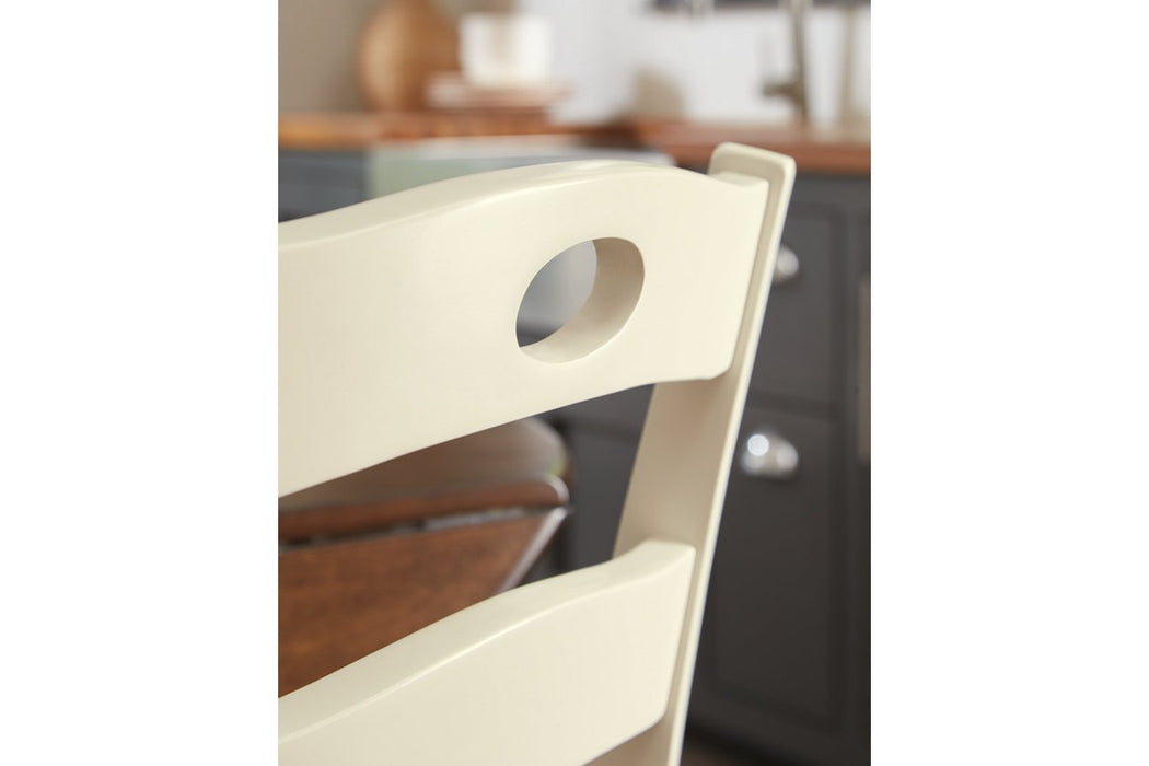 Woodanville Cream/Brown Dining Chair (Set of 2) - Gate FurnitureDining Chair