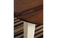 Woodanville Cream/Brown Dining Drop Leaf Table - Gate FurnitureDining Table