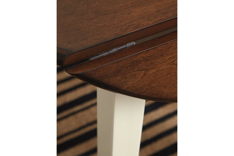 Woodanville Cream/Brown Dining Drop Leaf Table - Lara FurnitureDining Table