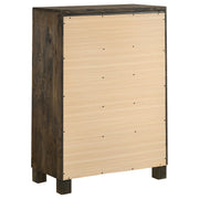 Woodmont 5-drawer Bedroom Chest Rustic Golden Brown - 222635