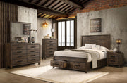 Woodmont 5-piece California King Bedroom Set Golden Brown - 222631KW-S5