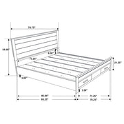 Woodmont 5-piece California King Bedroom Set Golden Brown - 222631KW-S5