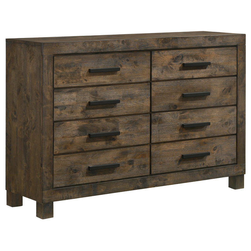 Woodmont 5-piece Eastern King Bedroom Set Golden Brown - 222631KE-S5