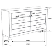 Woodmont 8-drawer Dresser Rustic Golden Brown - 222633