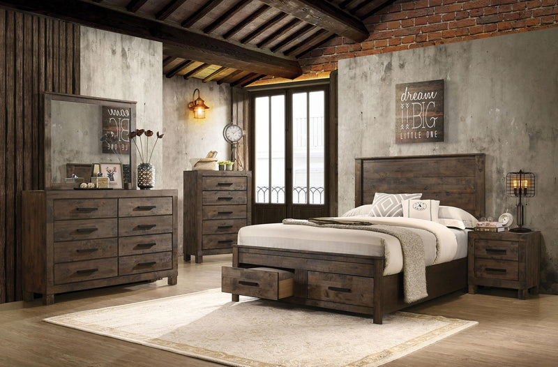 Woodmont 8-drawer Dresser Rustic Golden Brown - 222633