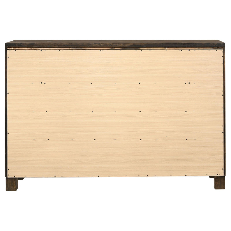 Woodmont 8-drawer Dresser Rustic Golden Brown - 222633