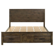 Woodmont California King Storage Bed Rustic Golden Brown - 222631KW