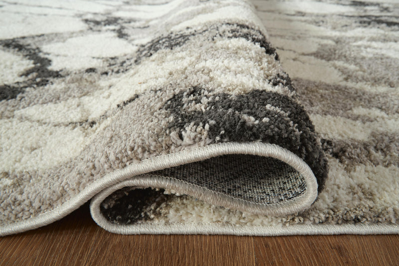 Worthbrook White/Black/Gray Large Rug - R408721