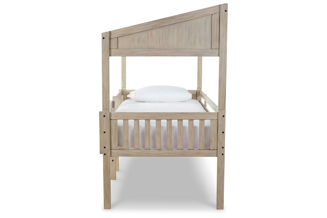 Wrenalyn Two - tone Twin Loft Bed - Gate FurnitureLoft Bed