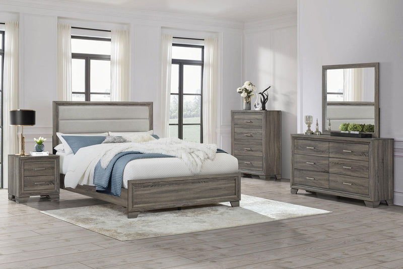 Wright 4-drawer Chest of Drawers Brown Oak - 223345