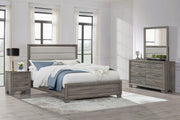 Wright 4-piece California King Bedroom Set Brown Oak - 223341KW-S4
