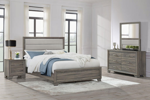 Wright 4-piece California King Bedroom Set Brown Oak - 223341KW-S4