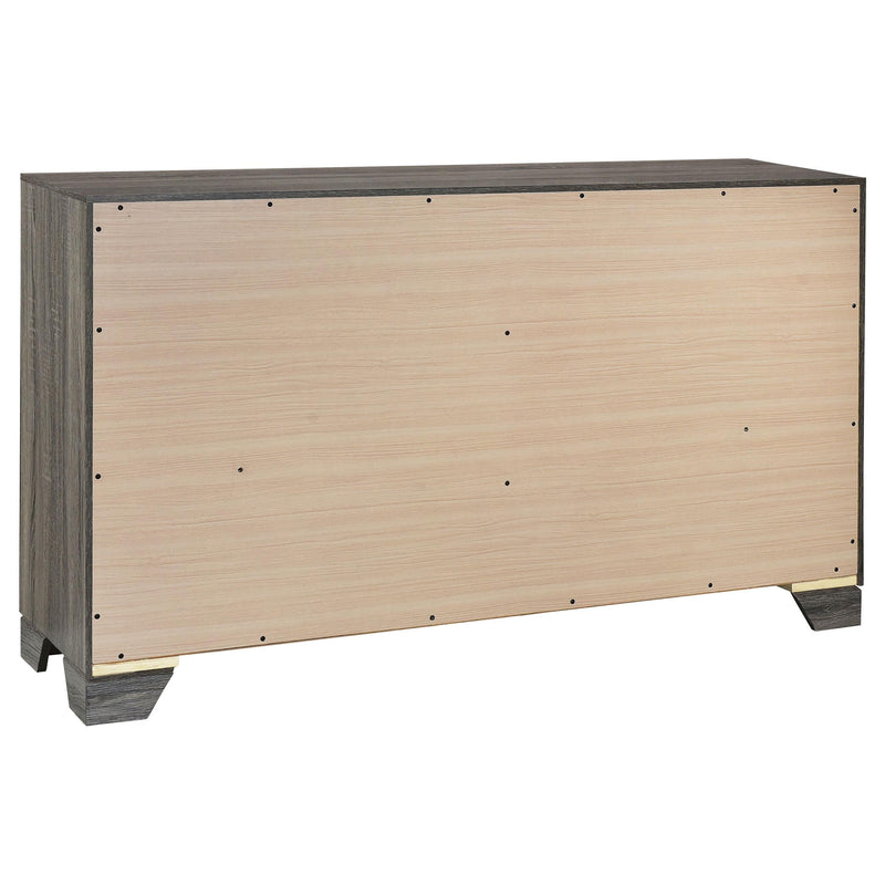 Wright 4-piece Eastern King Bedroom Set Brown Oak - 223341KE-S4