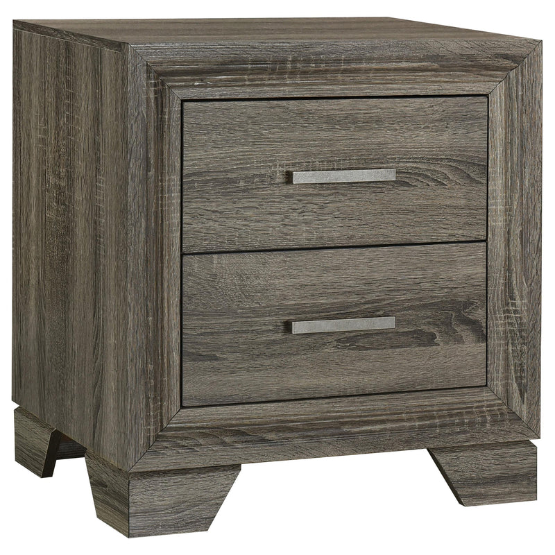 Wright 5-piece Eastern King Bedroom Set Brown Oak - 223341KE-S5