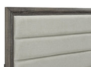 Wright 52-inch Upholstered Eastern King Bed Brown Oak - 223341KE