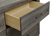 Wright 6-drawer Dresser and Mirror Brown Oak - 223343M