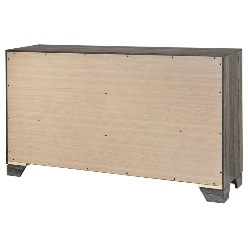 Wright 6-drawer Dresser Cabinet Brown Oak - 223343