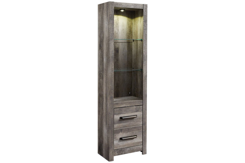 Wynnlow Gray 4 - Piece Entertainment Center with Electric Fireplace - Gate FurnitureEntertainment Center