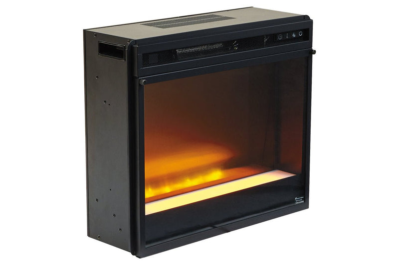 Wynnlow Gray 4 - Piece Entertainment Center with Electric Fireplace - Gate FurnitureEntertainment Center