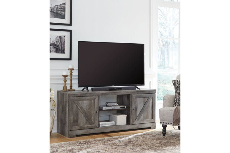 Wynnlow Gray 63" TV Stand - Lara FurnitureEntertainment Center