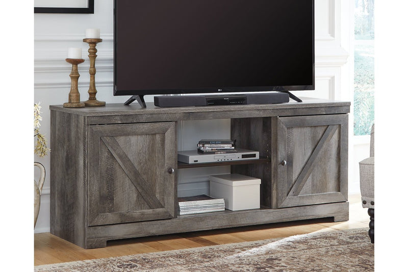 Wynnlow Gray 63" TV Stand - Lara FurnitureEntertainment Center