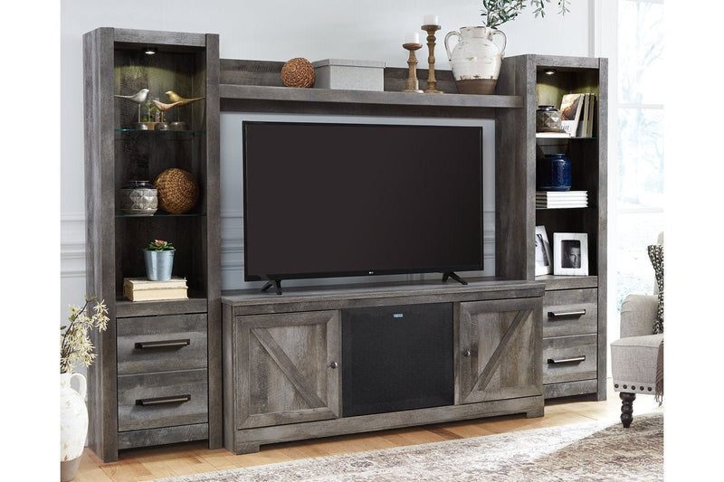 Wynnlow Gray Bridge - Lara FurnitureEntertainment Center