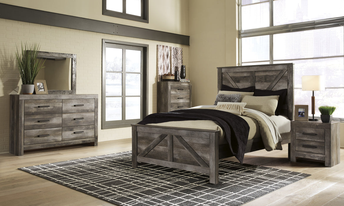 Wynnlow Gray Crossbuck Panel Bedroom Set - Gate FurnitureBedroom Set