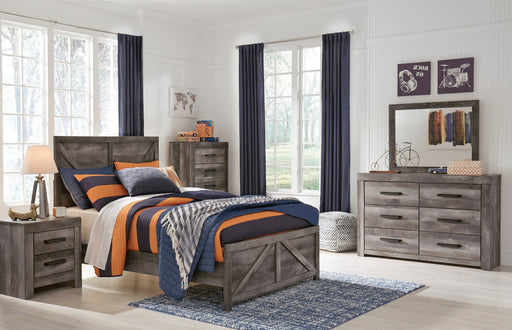 Wynnlow Gray Crossbuck Panel Youth Bedroom Set - Gate FurnitureYouth Bedroom Set