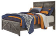 Wynnlow Gray Full Crossbuck Panel Bed - Gate FurnitureFull Bed