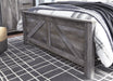 Wynnlow Gray King Crossbuck Panel Bed - Gate FurnitureKing Bed