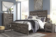 Wynnlow Gray King Crossbuck Panel Bed - Gate FurnitureKing Bed