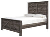 Wynnlow Gray Queen Crossbuck Panel Bed - Gate FurnitureQueen Bed