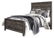 Wynnlow Gray Queen Crossbuck Panel Bed - Gate FurnitureQueen Bed