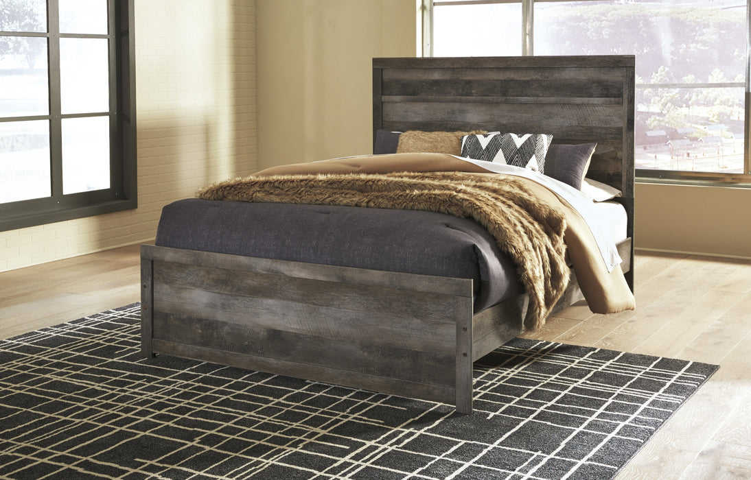 Wynnlow Gray Queen Panel Bed - Gate FurnitureQueen Bed