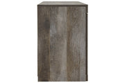 Wynnlow Gray TV Stand with Electric Fireplace - Lara FurnitureTV Stand
