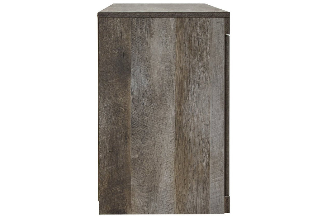 Wynnlow Gray TV Stand with Electric Fireplace - Gate FurnitureTV Stand