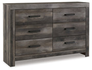 Wynnlow King Panel Bed with Mirrored Dresser and Nightstand in Gray - PKG014054
