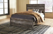 Wynnlow Queen Panel Bed with Mattress in Gray - PKG008840