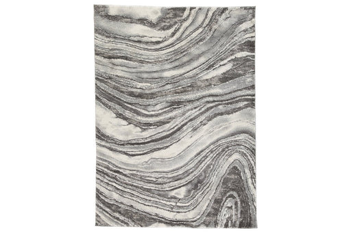 Wysdale Cream/Gray Large Rug - Gate FurnitureRug Large