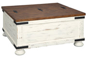 Wystfield White/Brown Coffee Table - Lara FurnitureCoffee Table