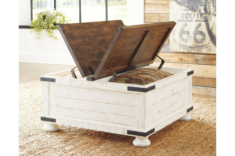 Wystfield White/Brown Coffee Table - Lara FurnitureCoffee Table